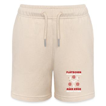 Weihnachtsmann Traktor Weihnachtsfest Landwirt Bau - Stanley/Stella Teenager Bio-Joggingshorts MINI BOLTER - Natur - Vorne