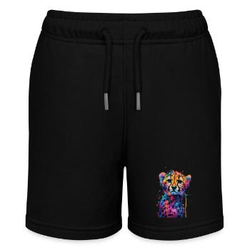 Gepard - Stanley/Stella Teenager Bio-Joggingshorts MINI BOLTER - Schwarz - Vorne