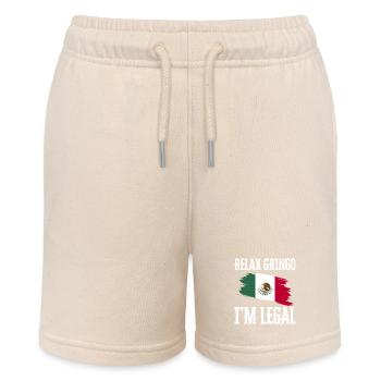 Relax Gringo I'm Legal Funny Immigration - Stanley/Stella MINI BOLTER Organic Teen Jogging Shorts - soft Ecru - Front