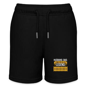 Zauninstallateur Zaunbauer Fence Installer - Stanley/Stella Teenager Bio-Joggingshorts MINI BOLTER - Schwarz - Vorne