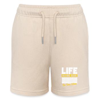 Zauninstallateur Zaunbauer Fence Installer - Stanley/Stella Teenager Bio-Joggingshorts MINI BOLTER - Natur - Vorne
