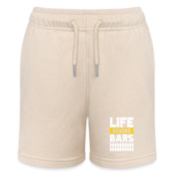 Zauninstallateur Zaunbauer Fence Installer - Stanley/Stella Teenager Bio-Joggingshorts MINI BOLTER - Natur - Vorne