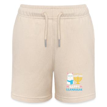Hanukkah - Stanley/Stella MINI BOLTER Organic Teen Jogging Shorts - soft Ecru - Front
