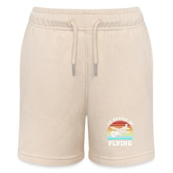 Pilot Airplane - Stanley/Stella MINI BOLTER Organic Teen Jogging Shorts - soft Ecru - Front