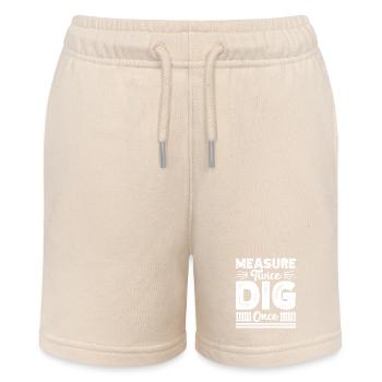 Zauninstallateur Zaunbauer Fence Installer - Stanley/Stella Teenager Bio-Joggingshorts MINI BOLTER - Natur - Vorne