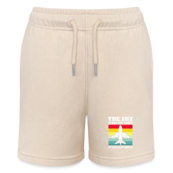 Pilot Airplane - Stanley/Stella MINI BOLTER Organic Teen Jogging Shorts - soft Ecru - Front