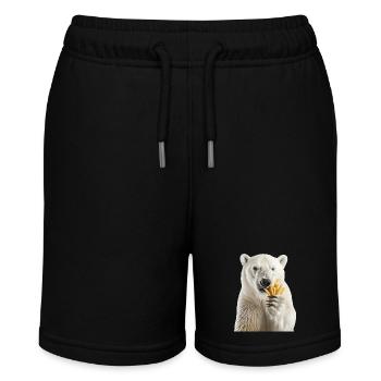 Eisbär - Stanley/Stella Teenager Bio-Joggingshorts MINI BOLTER - Schwarz - Vorne