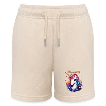 ONE... HORN - Stanley/Stella MINI BOLTER Organic Teen Jogging Shorts - soft Ecru - Front