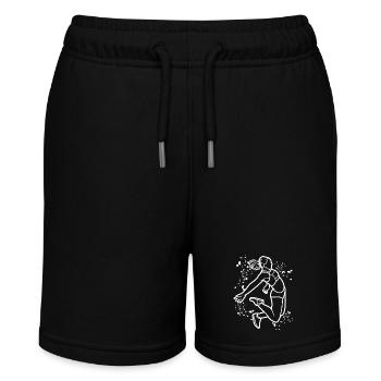 Weitspringer Weitspringen Kinder Weitsprung - Stanley/Stella Teenager Bio-Joggingshorts MINI BOLTER - Schwarz - Vorne