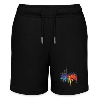 Handa - Stanley/Stella Teenager Bio-Joggingshorts MINI BOLTER - Schwarz - Vorne