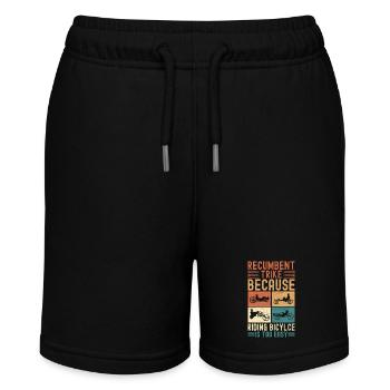 Recumbent Trike Liegetrike Liegedreirad - Stanley/Stella Teenager Bio-Joggingshorts MINI BOLTER - Schwarz - Vorne