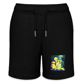 Glaskrug Limonade - Stanley/Stella Teenager Bio-Joggingshorts MINI BOLTER - Schwarz - Vorne