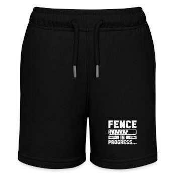 Zauninstallateur Zaunbauer Fence Installer - Stanley/Stella Teenager Bio-Joggingshorts MINI BOLTER - Schwarz - Vorne