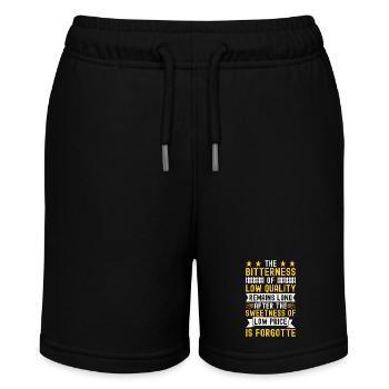 Zauninstallateur Zaunbauer Fence Installer - Stanley/Stella Teenager Bio-Joggingshorts MINI BOLTER - Schwarz - Vorne