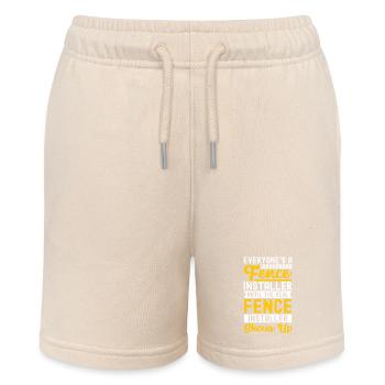 Zauninstallateur Zaunbauer Fence Installer - Stanley/Stella Teenager Bio-Joggingshorts MINI BOLTER - Natur - Vorne