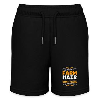 Farmer Farmer Farmer's Wife Farm - Stanley/Stella MINI BOLTER Organic Teen Jogging Shorts - black - Front