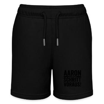 Vorname Aaron - Stanley/Stella Teenager Bio-Joggingshorts MINI BOLTER - Schwarz - Vorne