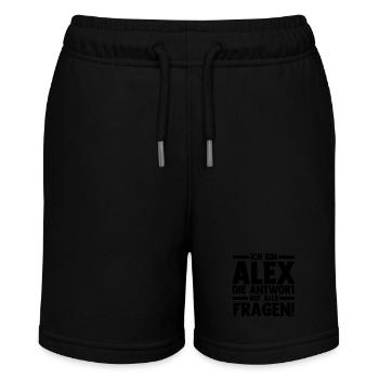 Alexander Alexandra Alexa Alex - Stanley/Stella MINI BOLTER Organic Teen Jogging Shorts - black - Front