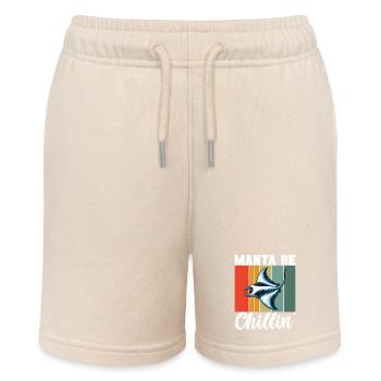 Mantarochen Großer Manta Meeresbewohner - Stanley/Stella Teenager Bio-Joggingshorts MINI BOLTER - Natur - Vorne