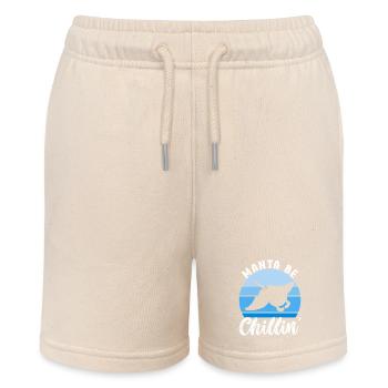 Mantarochen Großer Manta Meeresbewohner - Stanley/Stella Teenager Bio-Joggingshorts MINI BOLTER - Natur - Vorne