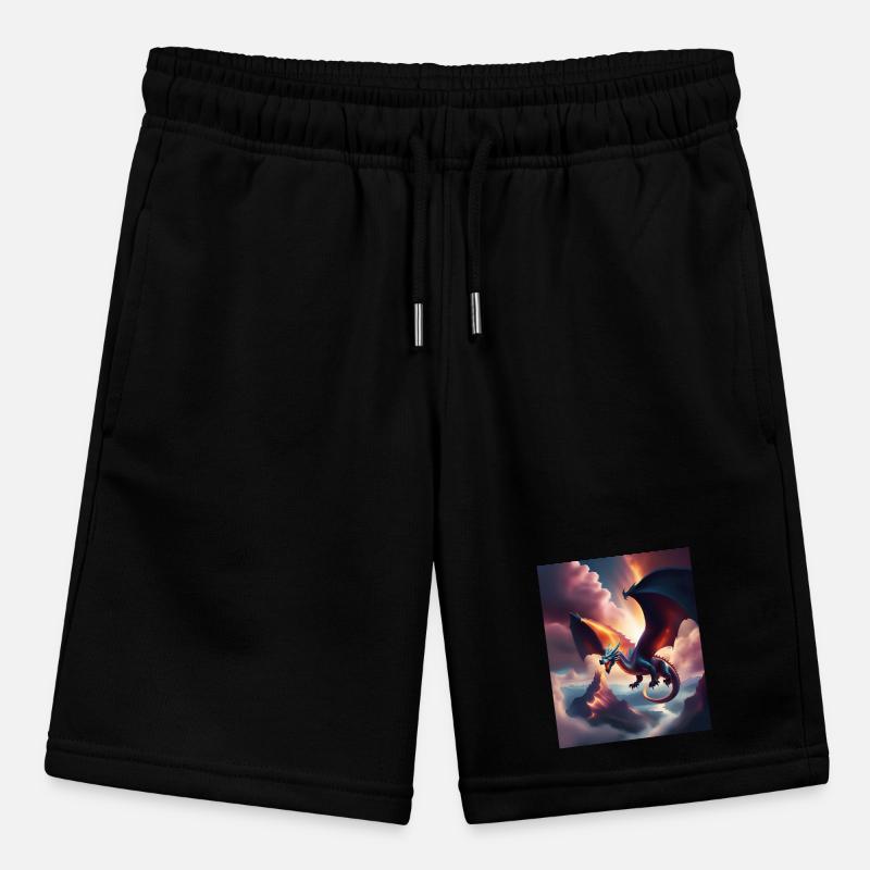 Dragon flying over the mountains Stanley/Stella MINI BOLTER Organic Teen Jogging Shorts