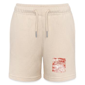 Rules For Monday - Stanley/Stella MINI BOLTER Organic Teen Jogging Shorts - soft Ecru - Front
