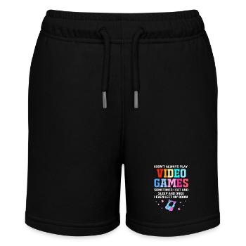Gamer - Stanley/Stella MINI BOLTER økologiske joggingshorts til teenagere - sort - Foran