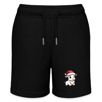 Mountain Goat Christmas Christmas - Stanley/Stella MINI BOLTER Organic Teen Jogging Shorts - black - Front