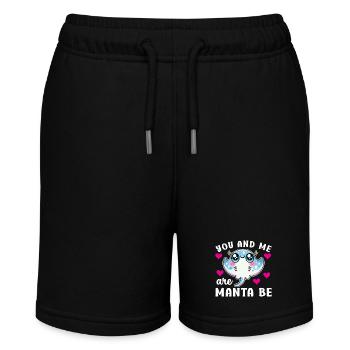 Manta Rays Great Manta Sea Creatures - Stanley/Stella MINI BOLTER Organic Teen Jogging Shorts - black - Front
