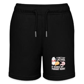 Laktoseintoleranz Laktoseintolerant - Stanley/Stella Teenager Bio-Joggingshorts MINI BOLTER - Schwarz - Vorne