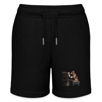 Beagle - Stanley/Stella Teenager Bio-Joggingshorts MINI BOLTER - Schwarz - Vorne