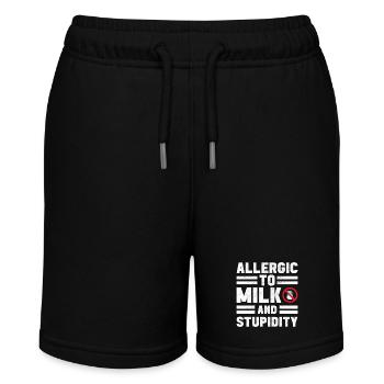 Lactose intolerance Lactose intolerant - Stanley/Stella MINI BOLTER Organic Teen Jogging Shorts - black - Front