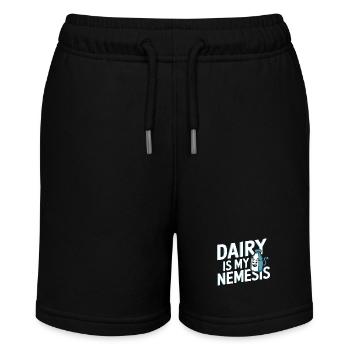 Lactose intolerance Lactose intolerant - Stanley/Stella MINI BOLTER Organic Teen Jogging Shorts - black - Front