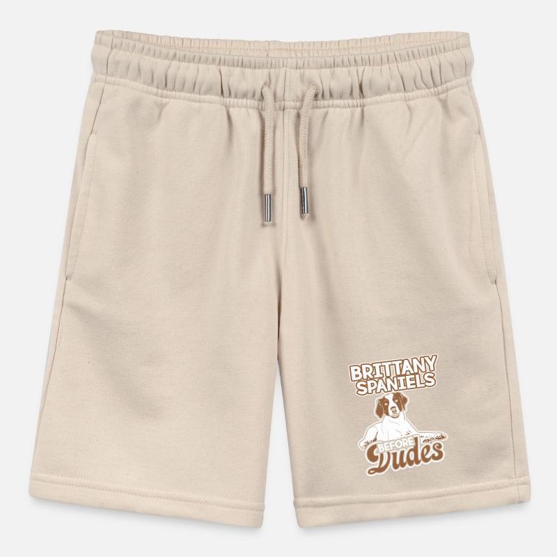 Brittany Spaniel Before Dudes Stanley/Stella MINI BOLTER Organic Teen Jogging Shorts