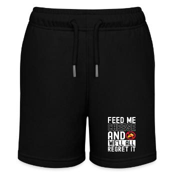 Lactose intolerance Lactose intolerant - Stanley/Stella MINI BOLTER Organic Teen Jogging Shorts - black - Front