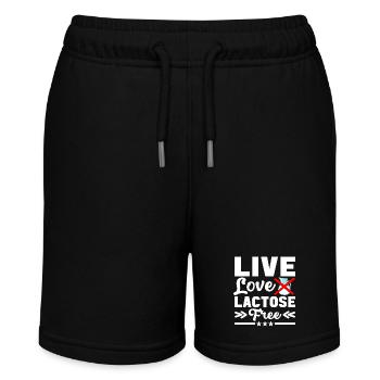 Laktoseintoleranz Laktoseintolerant - Stanley/Stella Teenager Bio-Joggingshorts MINI BOLTER - Schwarz - Vorne