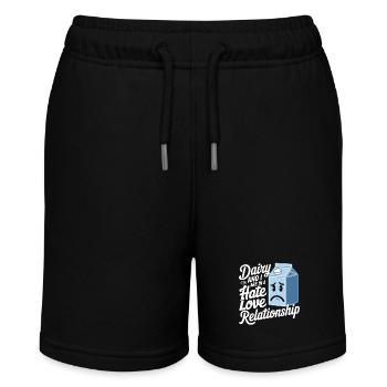 Lactose intolerance Lactose intolerant - Stanley/Stella MINI BOLTER Organic Teen Jogging Shorts - black - Front