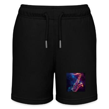 Saxophone - Stanley/Stella MINI BOLTER Organic Teen Jogging Shorts - black - Front