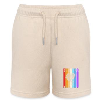 Tornado Geburtstag Kindergeburtstag - Stanley/Stella Teenager Bio-Joggingshorts MINI BOLTER - Natur - Vorne