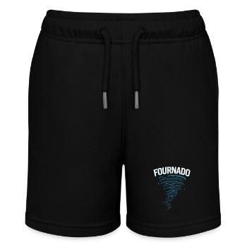Tornado Geburtstag Kindergeburtstag - Stanley/Stella Teenager Bio-Joggingshorts MINI BOLTER - Schwarz - Vorne
