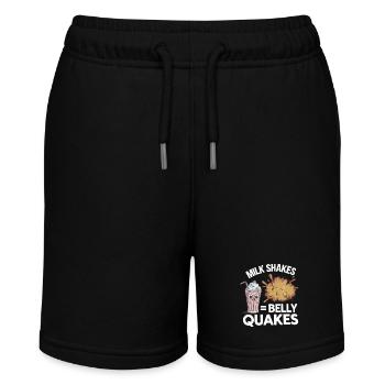 Lactose intolerance Lactose intolerant - Stanley/Stella MINI BOLTER Organic Teen Jogging Shorts - black - Front