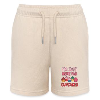 Cupcake Spruch Cupcakes Lustiges Cupcake Geschenk - Stanley/Stella Teenager Bio-Joggingshorts MINI BOLTER - Natur - Vorne