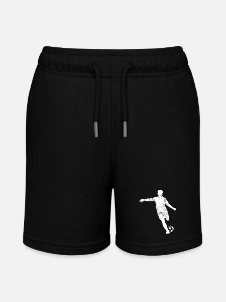 Fußball - Stanley/Stella Teenager Bio-Joggingshorts MINI BOLTER - Schwarz