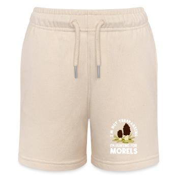 Mushroom Picker Not Trespassing Morels - Stanley/Stella MINI BOLTER Organic Teen Jogging Shorts - soft Ecru - Front