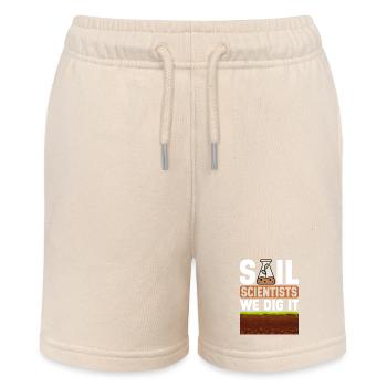 Bodenwissenschaftler Soil Science - Stanley/Stella MINI BOLTER Organic Teen Jogging Shorts - soft Ecru - Front