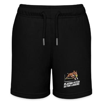Flyball Dog Sports - Stanley/Stella MINI BOLTER Organic Teen Jogging Shorts - black - Front