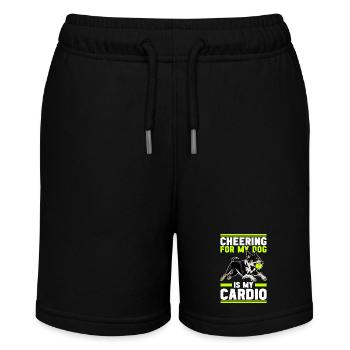 Flyball Hundesport - Stanley/Stella Teenager Bio-Joggingshorts MINI BOLTER - Schwarz - Vorne