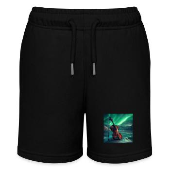 Violine - Stanley/Stella Teenager Bio-Joggingshorts MINI BOLTER - Schwarz - Vorne