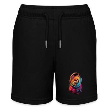 Zwergspitz - Stanley/Stella Teenager Bio-Joggingshorts MINI BOLTER - Schwarz - Vorne