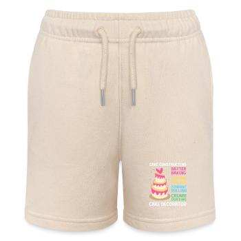Torte Törtchen Dekoration Kuchen - Stanley/Stella Teenager Bio-Joggingshorts MINI BOLTER - Natur - Vorne